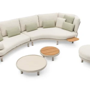 Salotto da Giardino di Lusso in Alluminio ROSA | Design Belga Modulare Premium 5-6 Posti