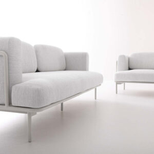 Salotto da Giardino Moderno in Alluminio FLORA – Set Lounge Premium 4 Posti