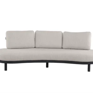 Canapé da Giardino AMBRE in Alluminio Nero | Salotto Outdoor Design