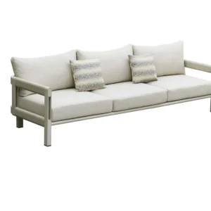 Salotto da Giardino Design in Alluminio e Corda MILAN – Set Lounge Premium 5 Posti